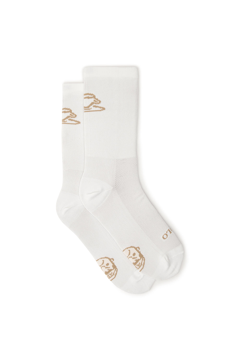High Top White Cycling Socks | Cortado Edition