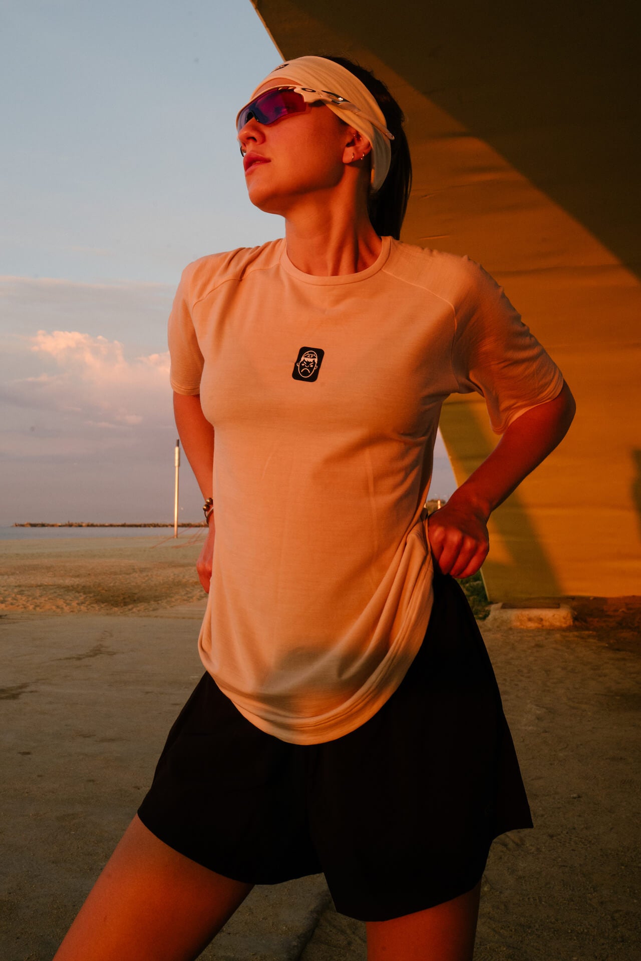Short Sleeve Running Tee | Desert Sand