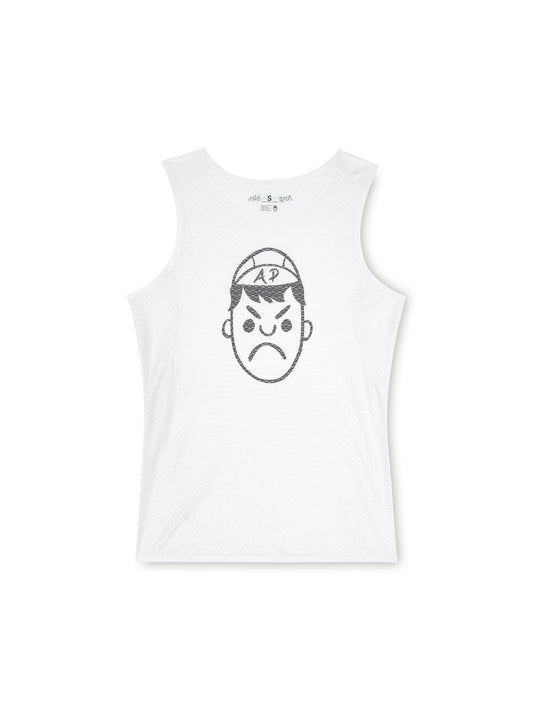 White Mesh Cycling Base Layer