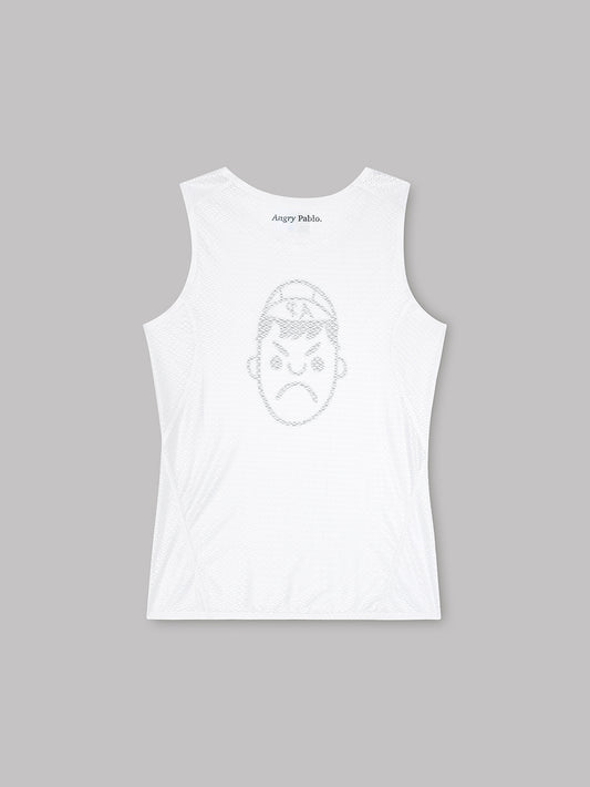 White Mesh Cycling Base Layer