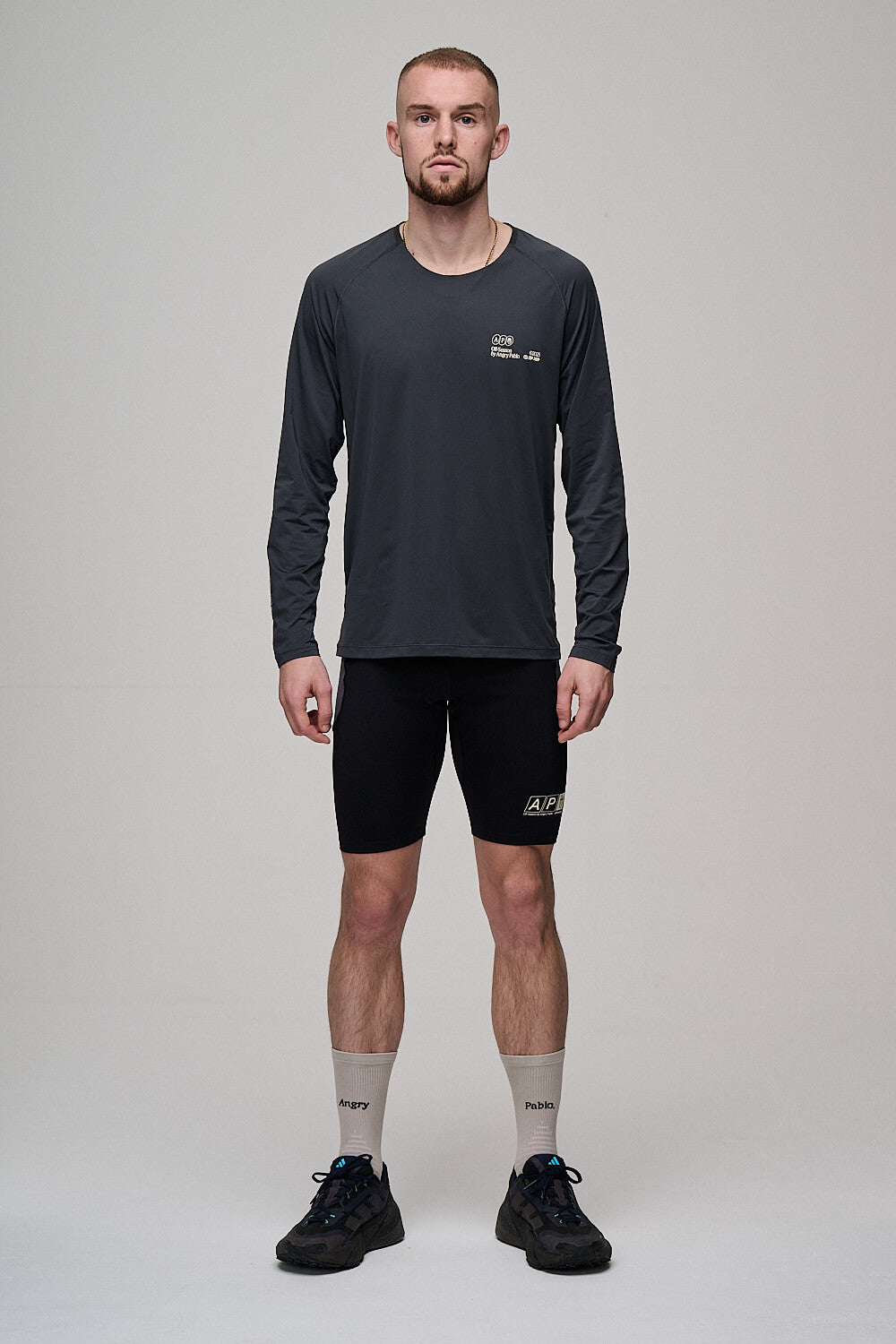 Off-Season Long Sleeve Running Tee | Charcoal