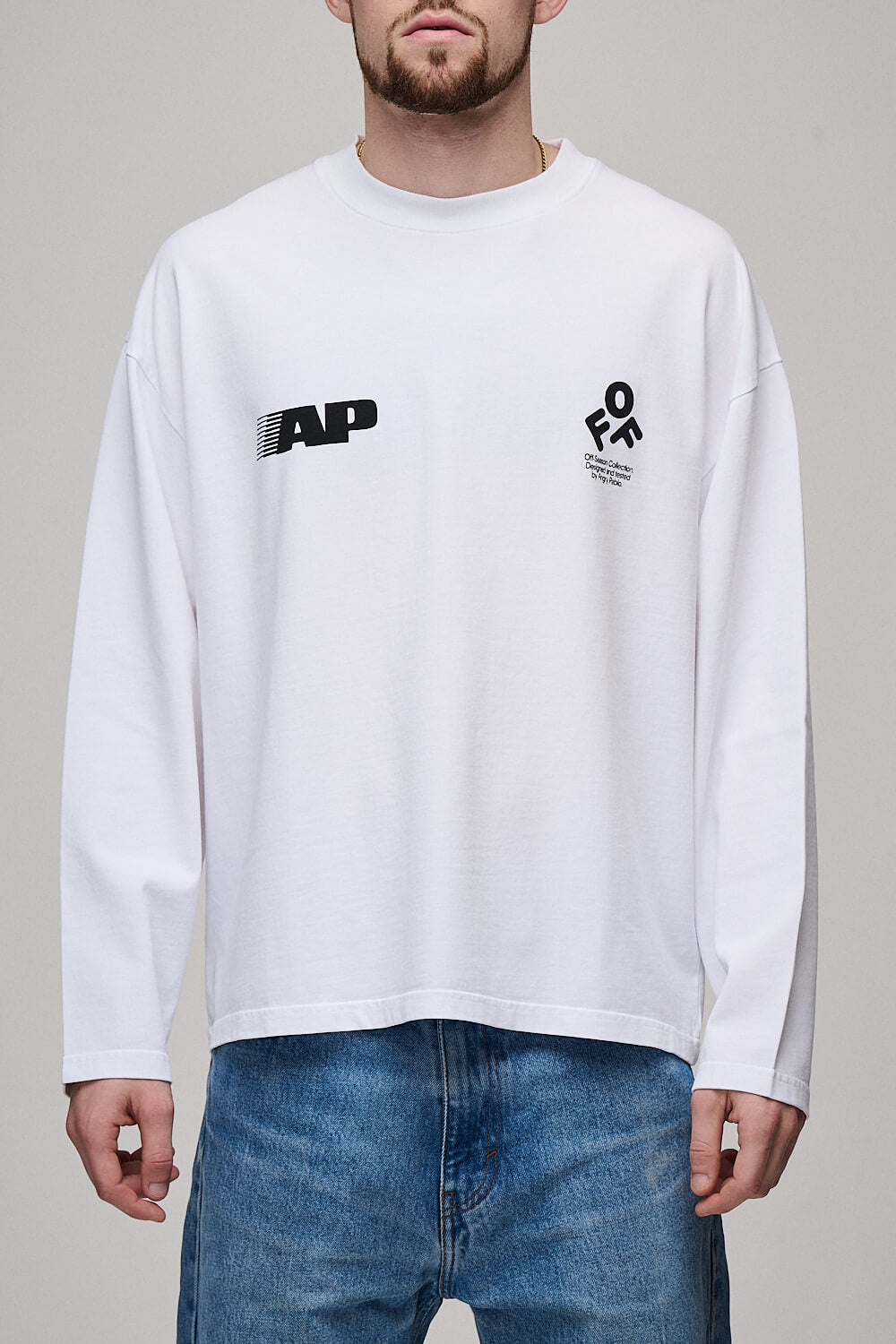Off-Season Heavy Long Sleeve Tee | White