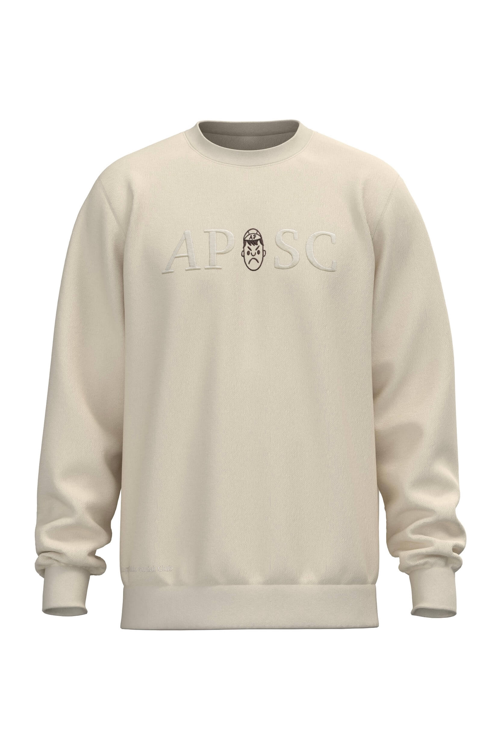 Angry Pablo Social Club Cream Sweatshirt