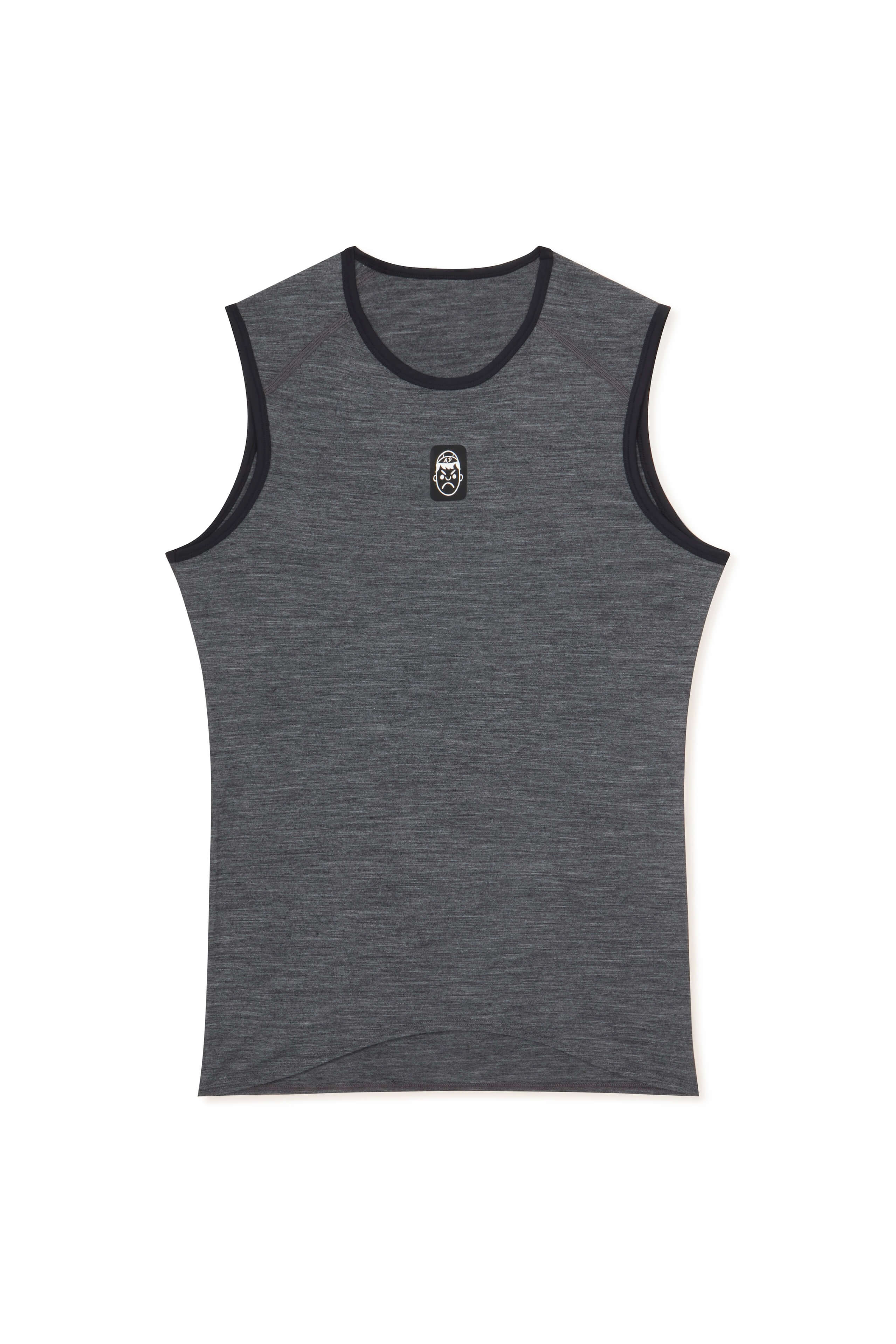 Sleeveless Merino Wool Cycling Base Layer | Graphite