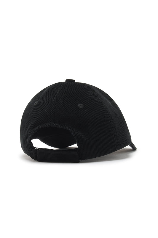 Corduroy Casual Cap | Black