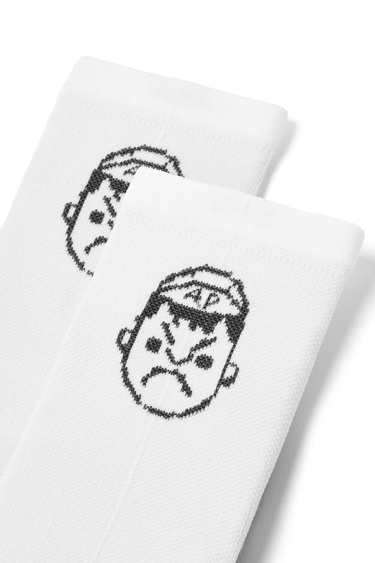 High Top Classic White Cycling Socks