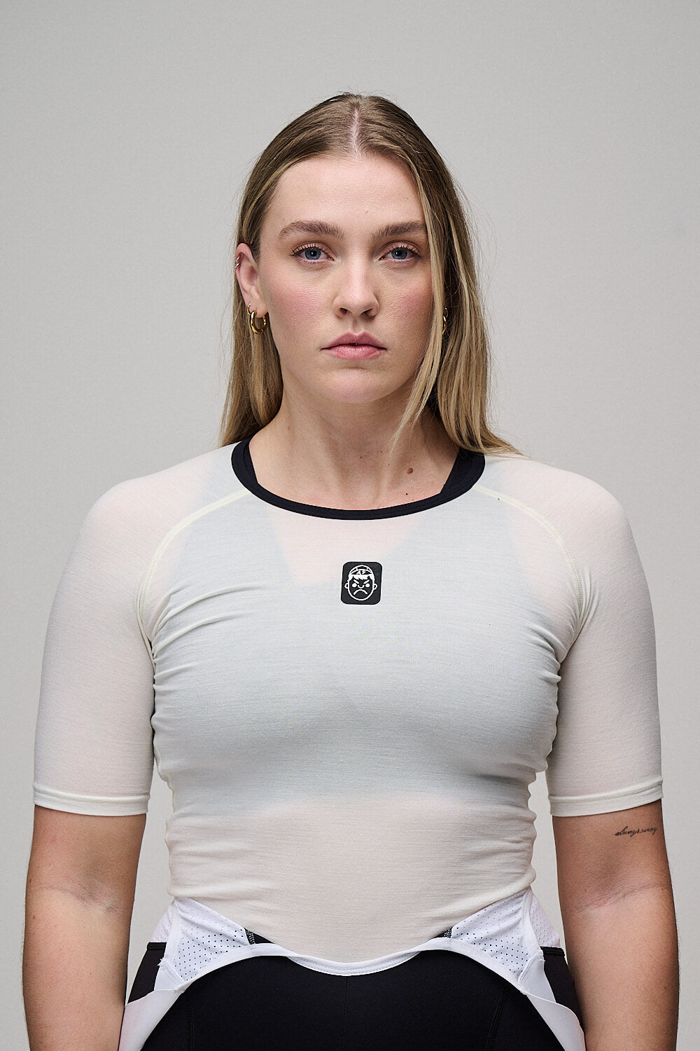 Wool Cycling Base Layer [Short Sleeve] | White Sand