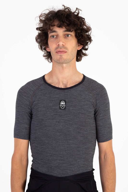 Wool Cycling Base Layer [Short Sleeve] | Graphite
